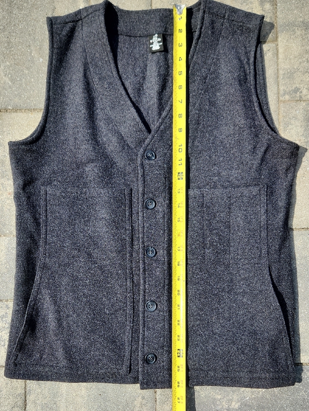 Woolx Mens Small Baker Vest - Picture 4 of 4